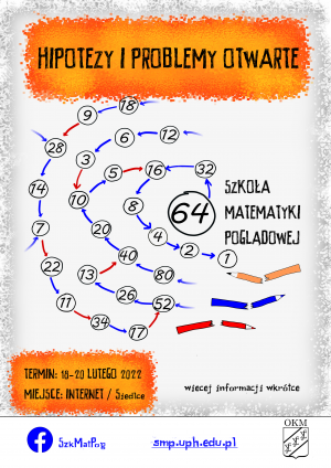 64. Szkoła Matematyki Poglądowej, 18-20 lutego 2022, on-line