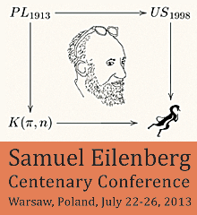 Samuel Eilenberg Centenary Conference, Warsaw, Poland, July 22-26, 2013