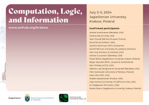 Konferencja COMPUTATION, LOGIC, AND INFORMATION, 3-5 lipca 2024, Kraków