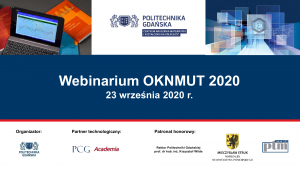 Webinarium OKNMUT, 23 września 2020, Gdańsk